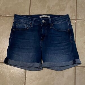 Mavi Women's Dark Blue Jean Shorts